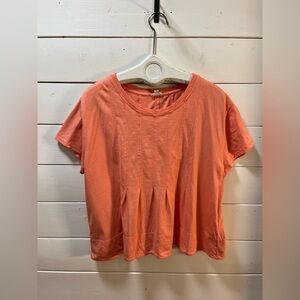 PILCRO (Anthropologie) – Pleated Cotton Top size L